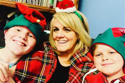 Coronation Street’s Sally Lindsay shares snap of rarely seen twin sons dressed as elves for..