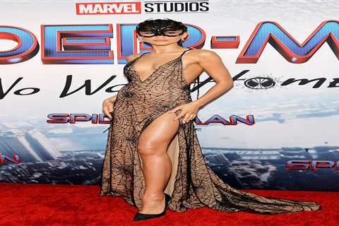 Zendaya steals the show at Spider-Man premiere in web-like dress