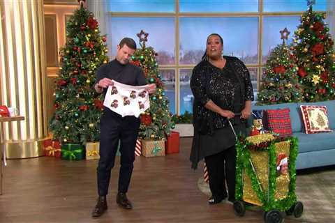 This Morning’s Alison Hammond leaves Dermot O’Leary blushing with VERY cheeky gag about his bulge