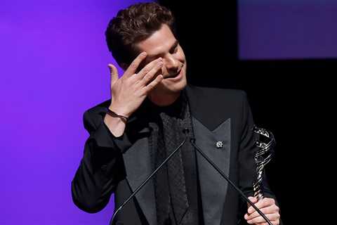 Andrew Garfield in TEARS While Accepting CDGA Award