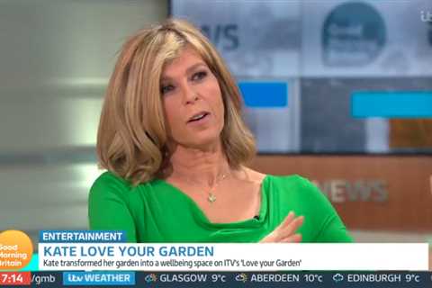 GMB’s Kate Garraway says Derek Draper had to be carried by production staff to film their garden..