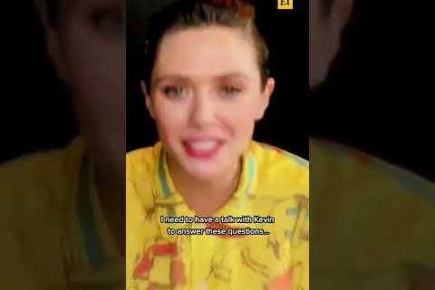 Elizabeth Olsen being more chaotic than the Scarlet Witch #shorts