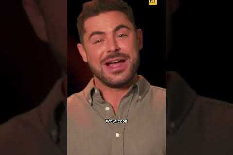 Zac Efron HILARIOUSLY reacts to being a “Zaddy” #shorts