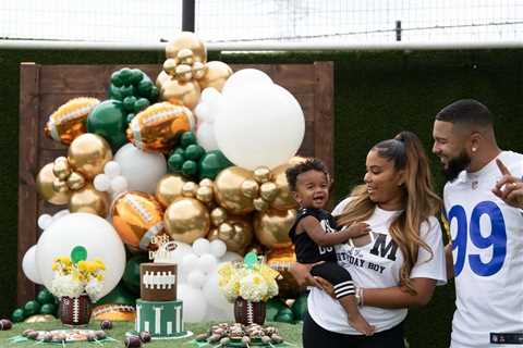 Inside Teen Mom Cheyenne Floyd’s son Ace’s football-themed  1st birthday party with bouncy castle,..