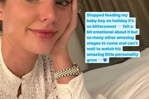 Emotional Helen Flanagan looks unrecognisable in makeup free snap as she marks major motherhood..