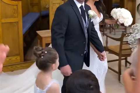 Towie’s Little Chris looks very different as he marries Rossella Castellana in stunning ceremony