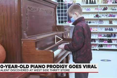 Piano prodigy goes viral after playing at local thrift store