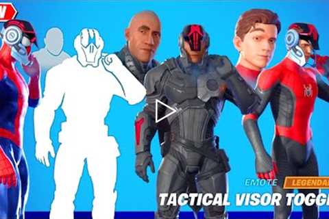 The Rock Eyebrow Emote Fortnite on Other Skins シ