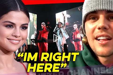 Justin Bieber is waiting for Selena Gomez at the MTV Video Music Awards