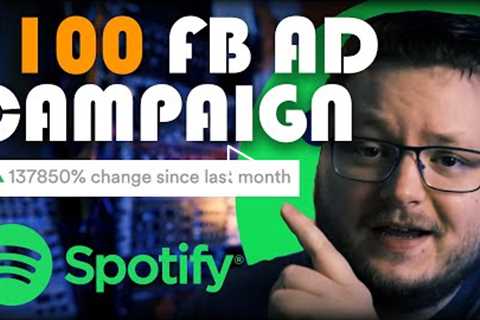 Facebook Ads For Music Artists | $100 Budget Campaign