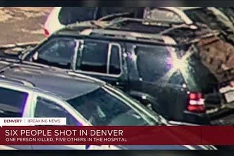 1 dead, 5 wounded in east Denver shooting; suspects at large