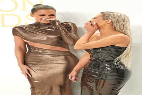 Khloe Kardashian suffers NSFW wardrobe malfunction in risky cutout dress as Kim shows off skinny..