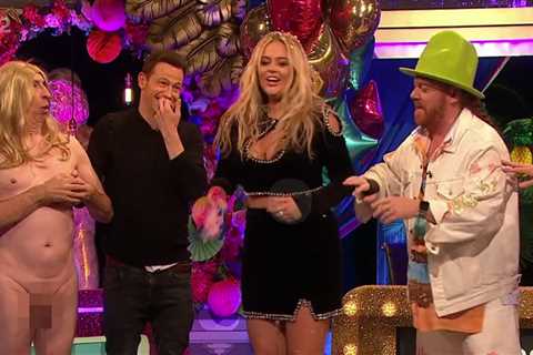 Emily Atack poses in eye-popping top on a shoot after last ever Celebrity Juice