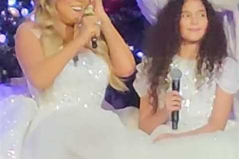 Mariah Carey Performs First-Ever Duet with Daughter Monroe at Christmas Show