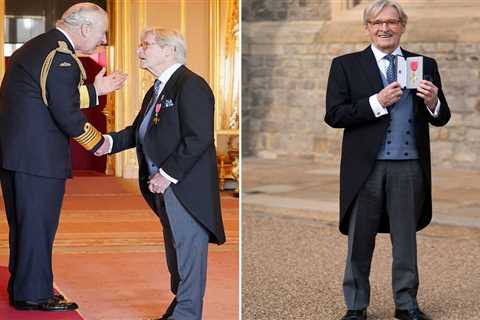 Coronation Street legend Bill Roache meets King Charles as he’s handed OBE for services to acting