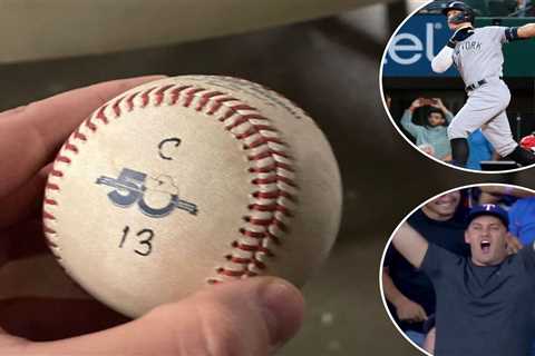 Aaron Judge’s record-breaking 62nd home run ball sold at auction