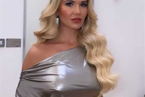 Christine McGuinness looks incredible as she goes braless in figure-hugging metallic dress