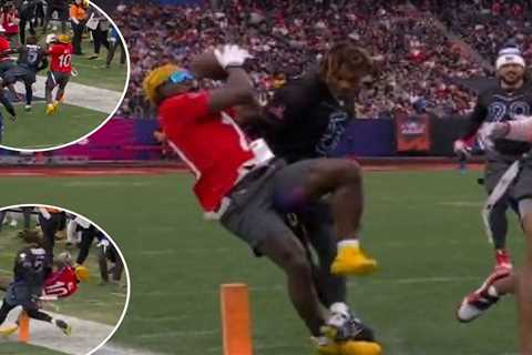 Jalen Ramsey levels Tyreek Hill with big hit during Pro Bowl flag football