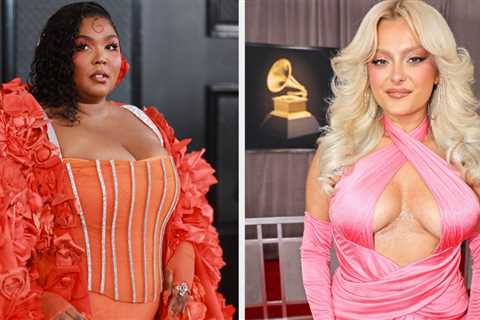 The 2023 Grammys Red Carpet Was Filled With Glitter, Bright Colors, And Dramatic Trains — And I'm..