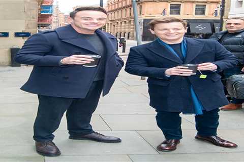 Ant and Dec are all smiles as they leave Britain’s Got Talent auditions