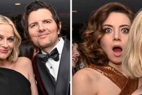 Aubrey Plaza, Amy Poehler, And Adam Scott Reunited At The 2023 SAG Awards, And It's Flawless