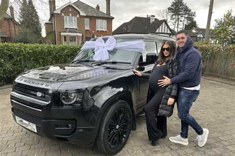 Pregnant Amy Childs splashes out on £110k Range Rover as she lands her own show and counts down to..