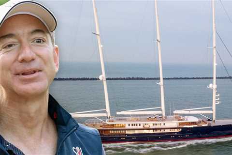 Jeff Bezos' $500 Million Mega Yacht Gets Test Run in Dutch Waters