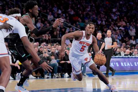 Knicks’ Immanuel Quickley’s magic runs out as Jalen Brunson sits again