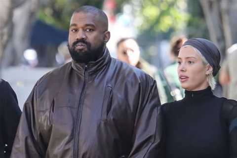 Kanye West and Wife Bianca Sensori Go Shopping on Melrose Wearing Balenciaga