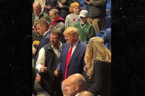 Donald Trump Enjoys NCAA Tournament Amid Likely Arrest