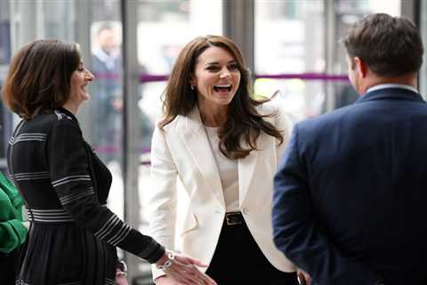 Kate Middleton stuns in £1,500 Alexander McQueen jacket as she meets with business leaders