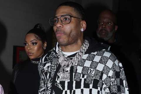 Nelly, Ashanti and Jermaine Dupri Attend Fight Night in Checkered Louis Vuitton, Dazzling Dolce &..