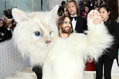 Jared Leto Is Serving Met Gala 2023 Mascot in Cat Costume