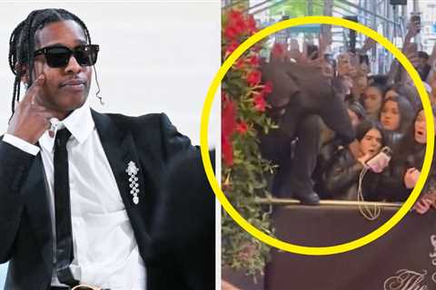 A Video Of A$AP Rocky Using This Girl's Face Like A Ladder To Hop A Gate Is Leaving A Bad Taste In..