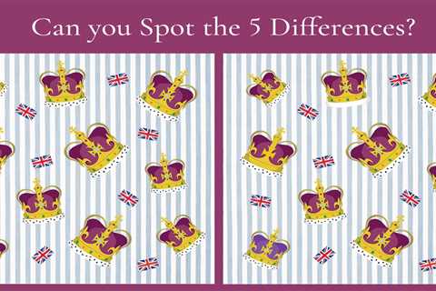You have the eyes of a hawk if you can spot five differences in this coronation brainteaser – only..