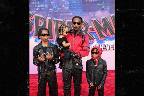 Offset Takes Sons to 'Spider-Man: Across the Spider-Verse' Premiere