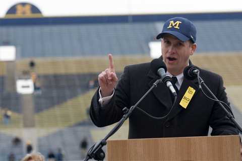 Michigan’s Jim Harbaugh sorry for failed Glenn Schembechler hire