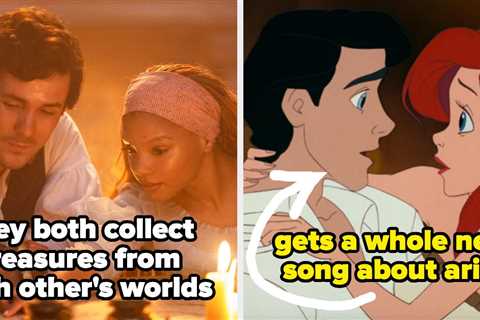 Here Are 15 Subtle Changes Between Ariel And Eric's Love Story In The Little Mermaid Live-Action Vs...