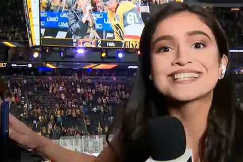 Stanley Cup Final Reporter Fends Off Annoying Fan During Live Shot