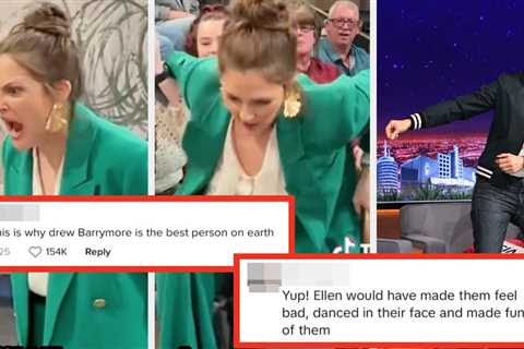 Drew Barrymore Is Being Called The Anti-Ellen After She Rushed To Console A Crying Fan With A Lap..