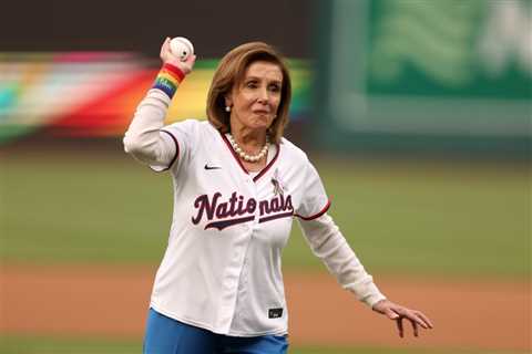 Nancy Pelosi threw a very sad first pitch at Nationals’ Pride Night