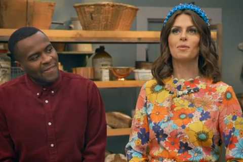Bake Off The Professionals viewers seriously distracted by host’s outfit after ‘yellow monstrosity’