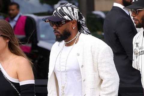 Fashion Bomb Men: Rapper Kendrick Lamar Attended the Chanel Fall 2023 Couture Show in Full Chanel..
