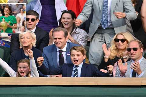Prince George and Princess Charlotte erupt in cheers as Carlos Alcaraz BEATS Novak Djokovic in..