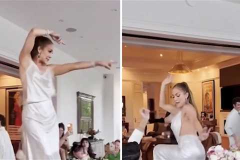 Jennifer Lopez Dances on Table at Her Birthday Bash