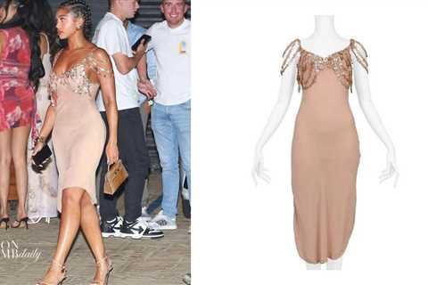 Lori Harvey Stepped Out in a Vintage Jean Paul Gaultier Dress with a Mini Hermes bag on Her Way to..