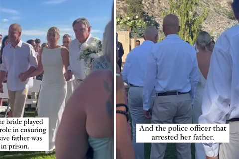 Bride Has 15 Important Men In Her Life Walk Her Down Aisle