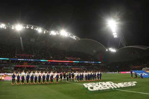 USWNT remains largely silent during national anthem at World Cup Round of 16 match vs. Sweden