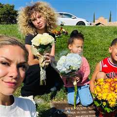Allison Holker and Kids Visit Stephen 'tWitch' Boss' Gravesite on First Birthday Since His Tragic..