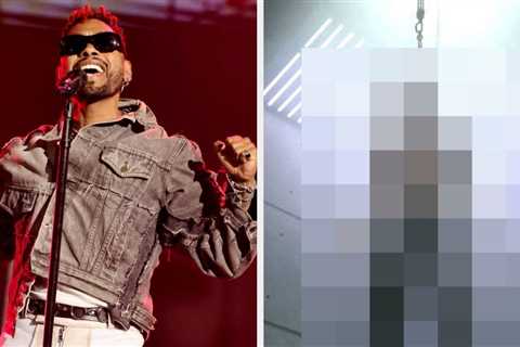 R&B Singer Miguel's Body Was Suspended From The Ceiling For A New Music Premiere, And I Can't Stop..